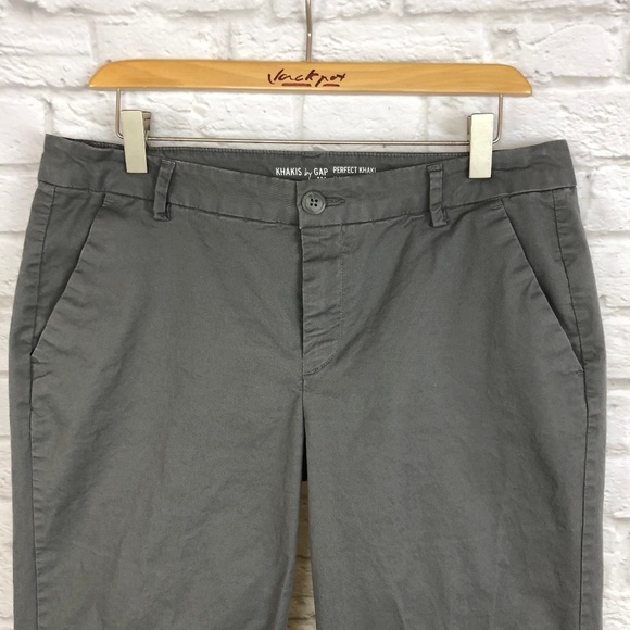 Perfect Khaki by GAP Grey Pants Size 8R - Picture 2 of 5